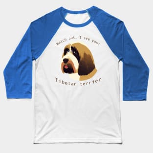 Tibetan Terrier Invasion Baseball T-Shirt